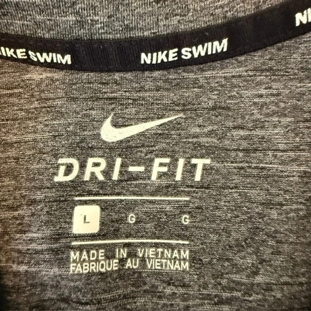 Nike Hydroguard Long Sleeve Swim‎ Shirt Rash Guard Heathered Athletic Gray XL